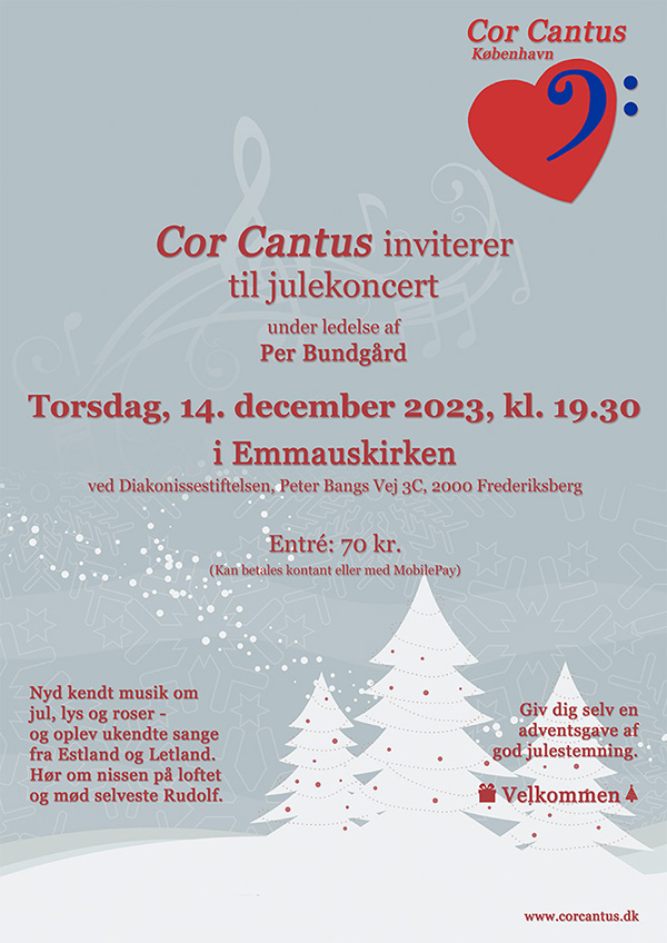 Plakat Julekoncert 2023
